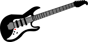 300x142 Electric Guitar Clip Art