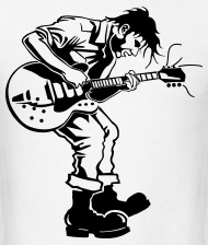 190x224 Broken Guitar Men's T Shirt Spreadshirt