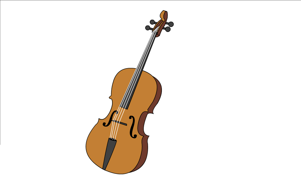 978x599 How To Draw A Cello Steps