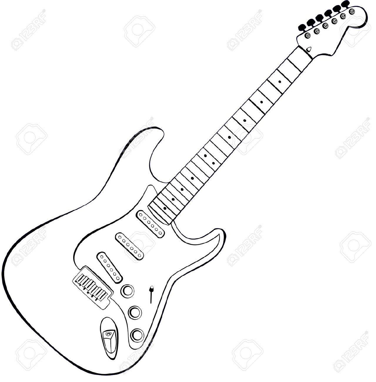 1279x1300 Top Guitar Sketch Drawing Photos