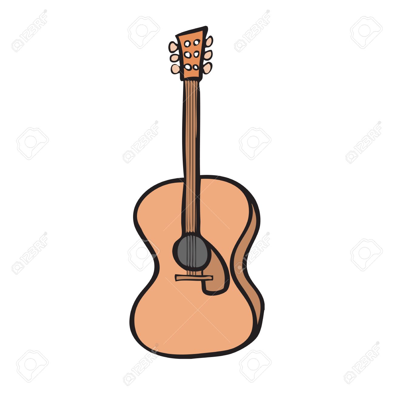 1300x1300 Collection Of 'guitar Cartoon Drawing' Download More Than