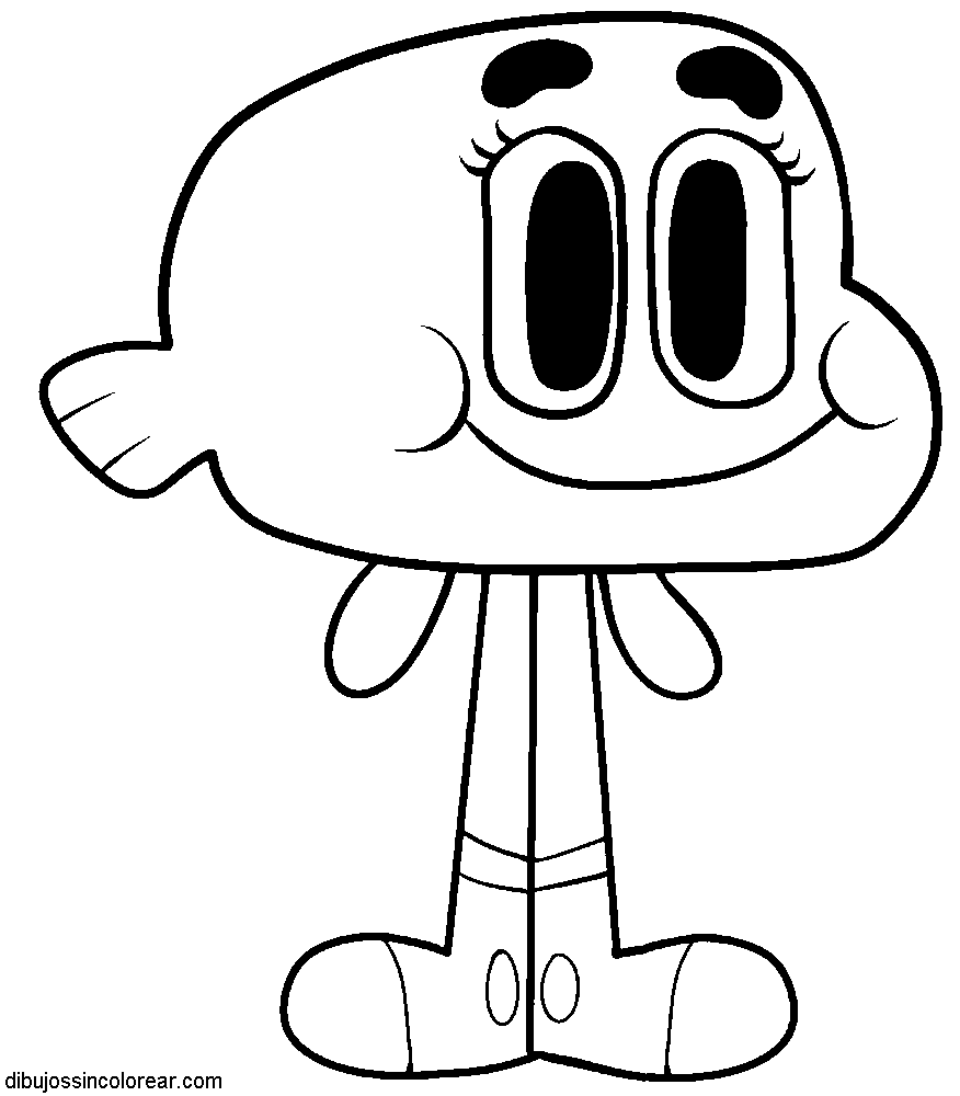 876x1000 Free Coloring Pages Of Gumball Network Worksheets
