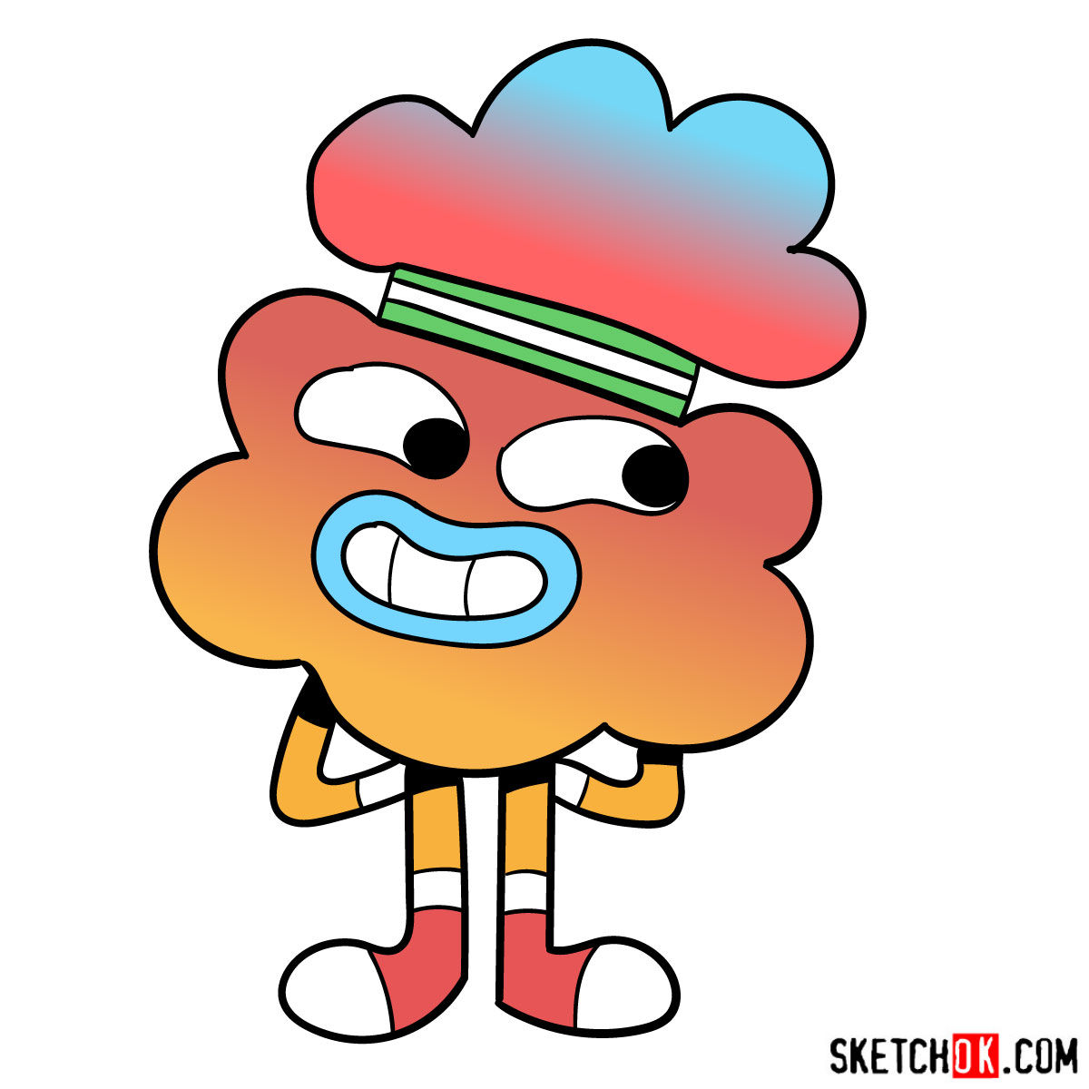 1200x1200 How To Draw Tobias Wilson From Gumball Series