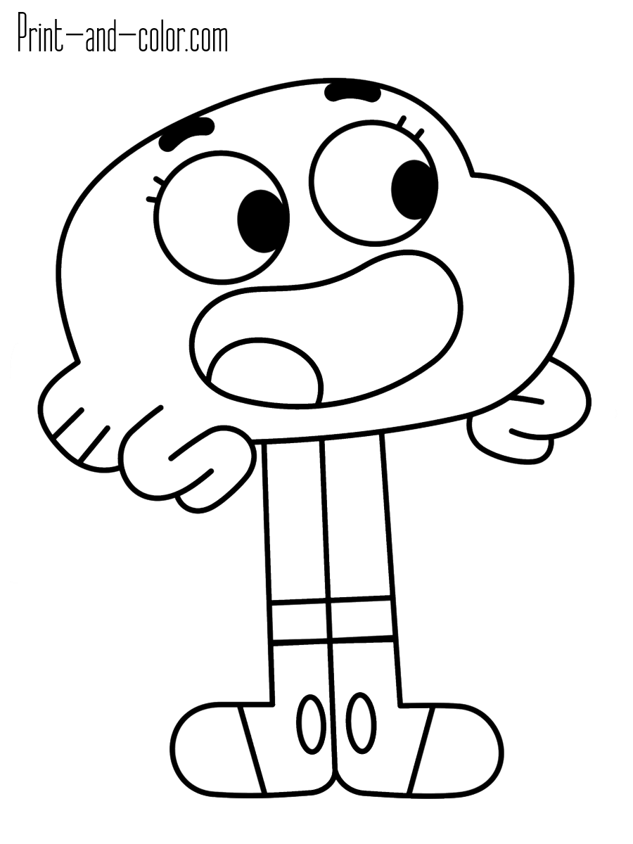 900x1200 printable world of gumball, gumball