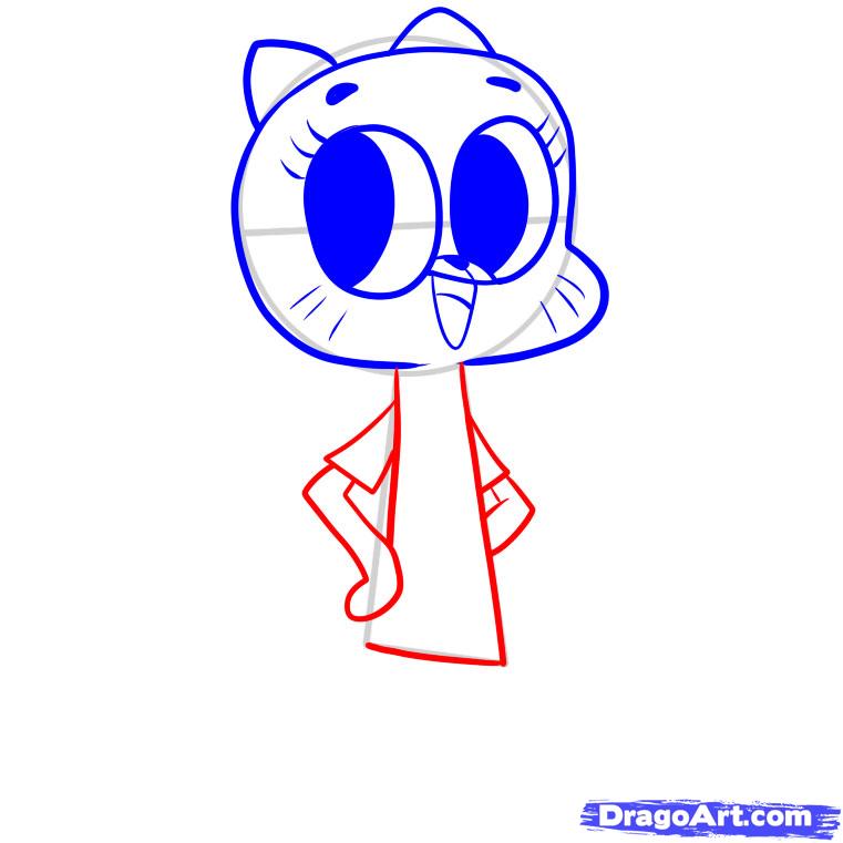 761x761 Draw Mom, Amazing World Of Gumball, Step