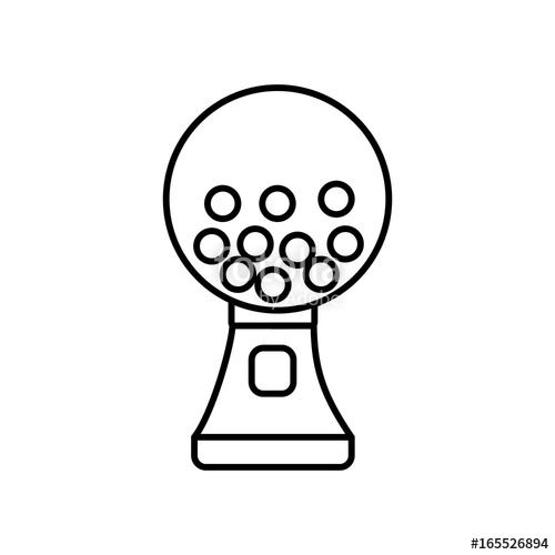 500x500 Gumball Machine Icon Stock Image And Royalty Free Vector