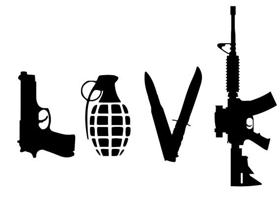 570x417 Love Guns Grenade Knife Bullet