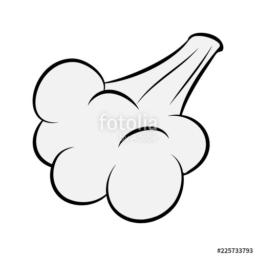 500x500 Wind Blow, Gust Smoke Design Isolated On White Background Stock