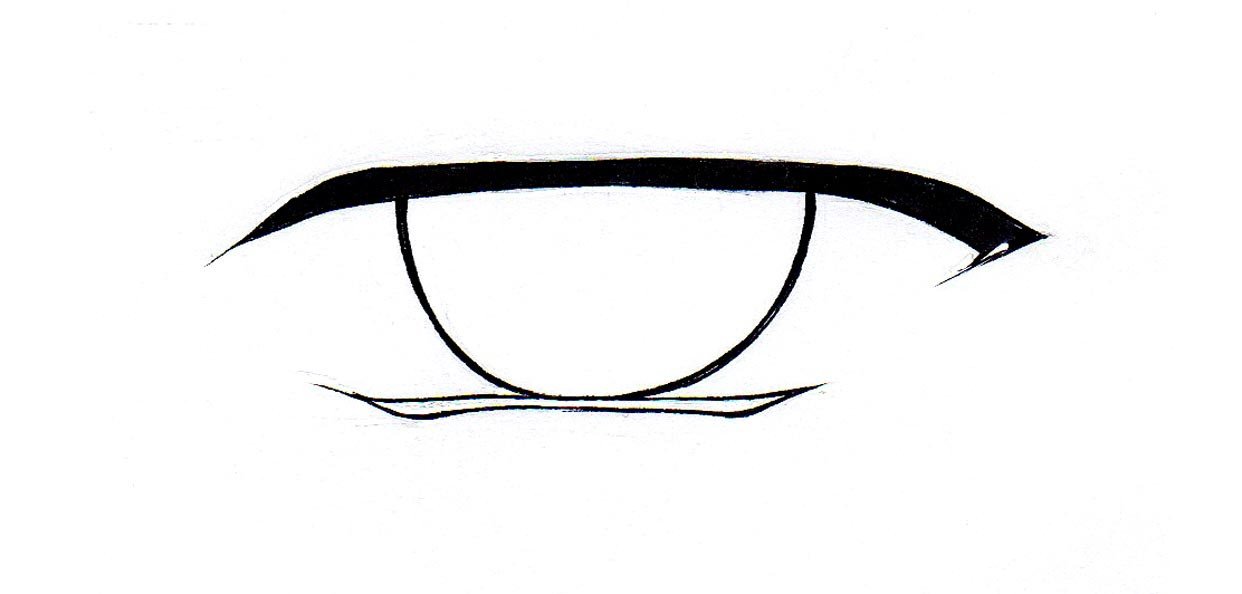 1242x594 Drawing Men Anime Eye For Free Download