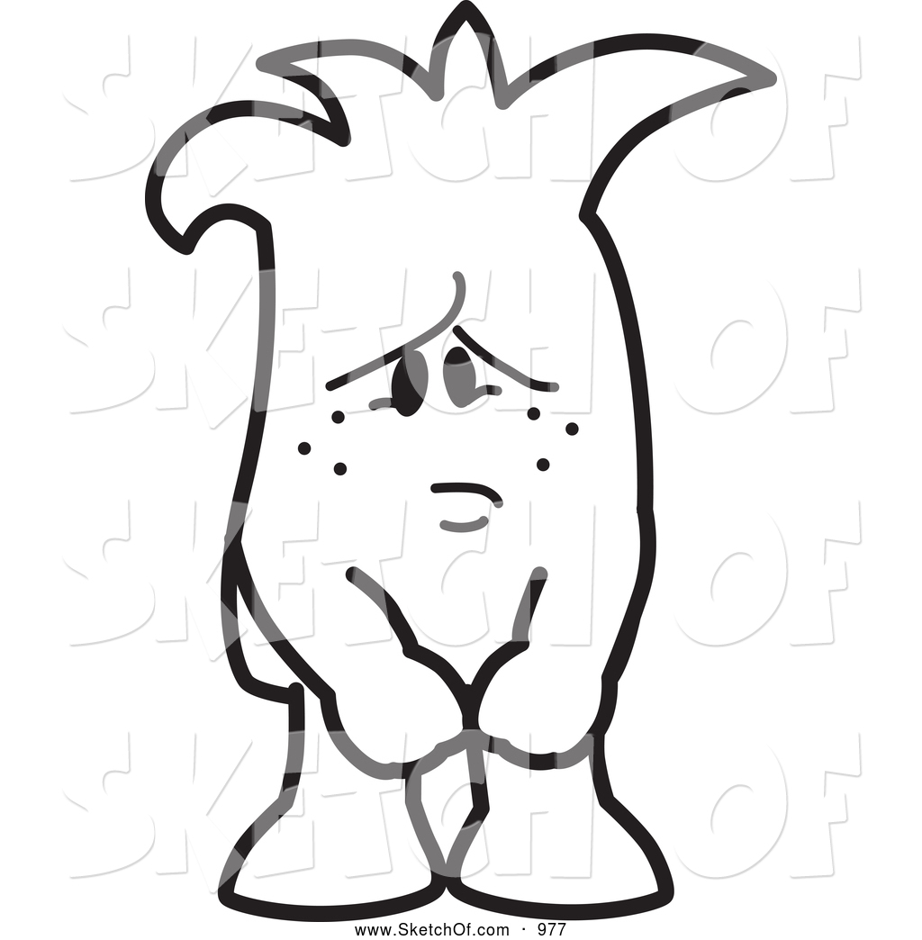 1024x1044 Drawing Of A Black And White Sad And Lonely Squiggle Guy