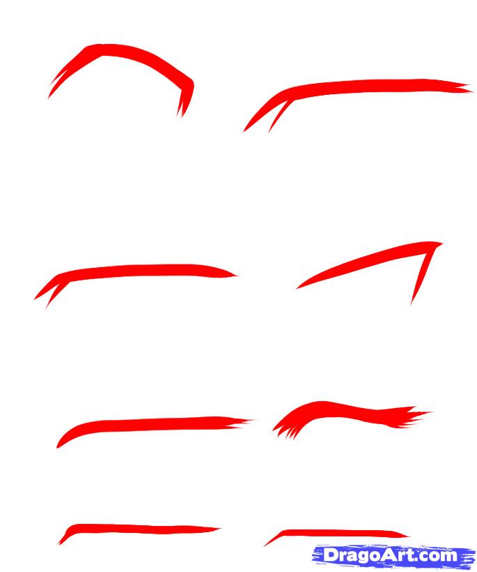 685x820 How To Draw Anime Male Eyes, Step