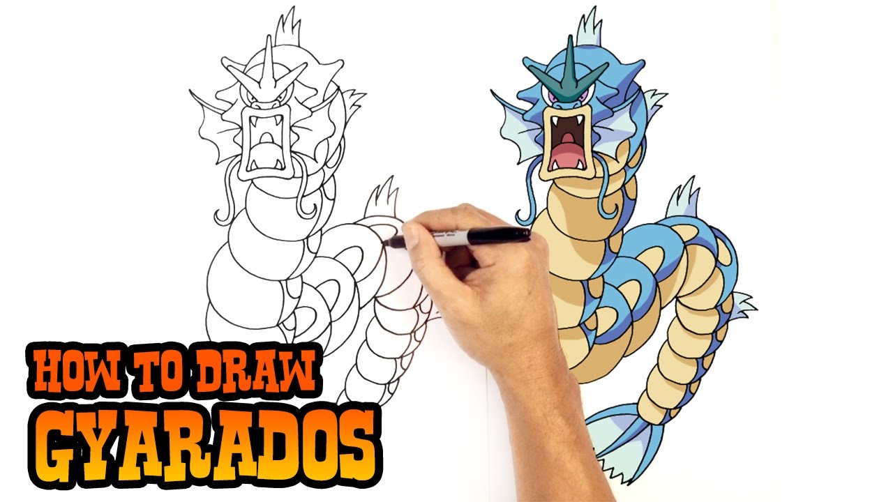 1280x720 how to draw gyarados pokemon