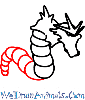 300x350 how to draw gyarados pokemon