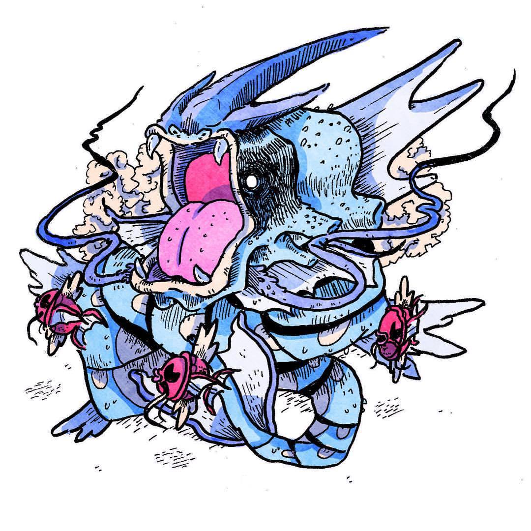 1080x1080 dalton stark draws! i've drawn a few other gyarados in the past