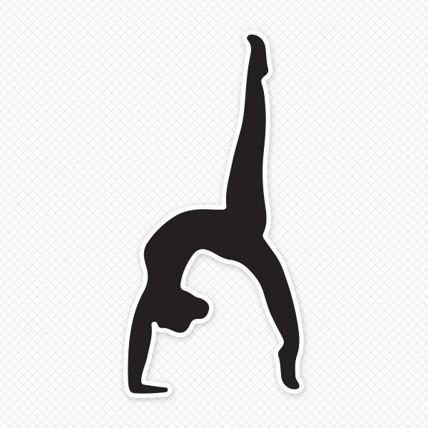 600x600 Silhouette Drawing Gymnastics For Free Download