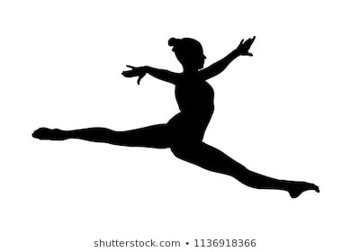 390x280 Gymnastics Silhouette Vector On Gymnast Silhouette