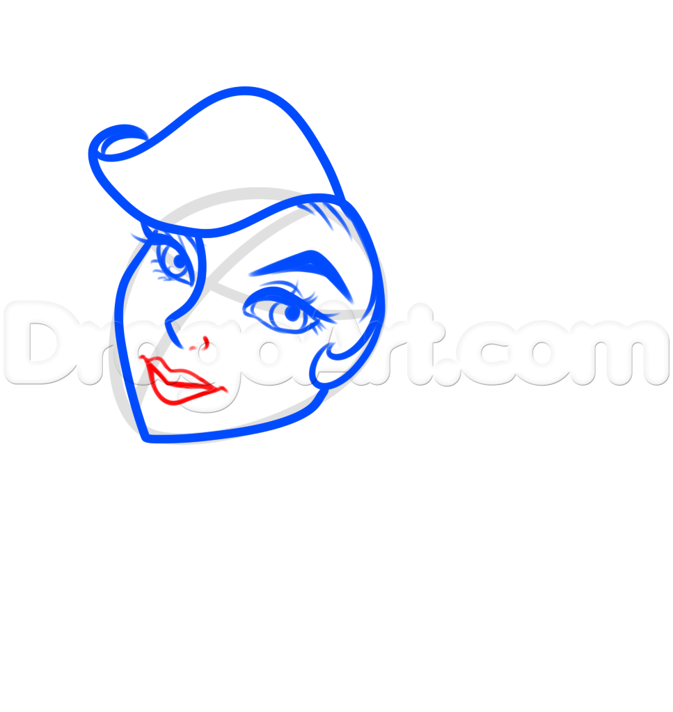 967x1023 draw a gypsy, step