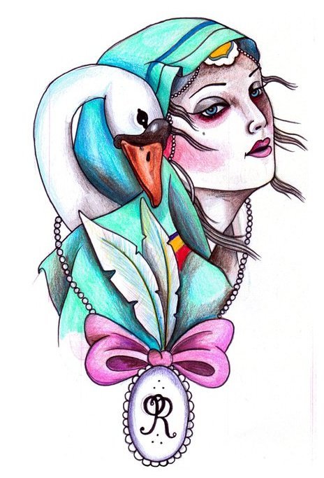 464x683 eatsleepdraw gypsy head rachel halsey illustration and tattoo