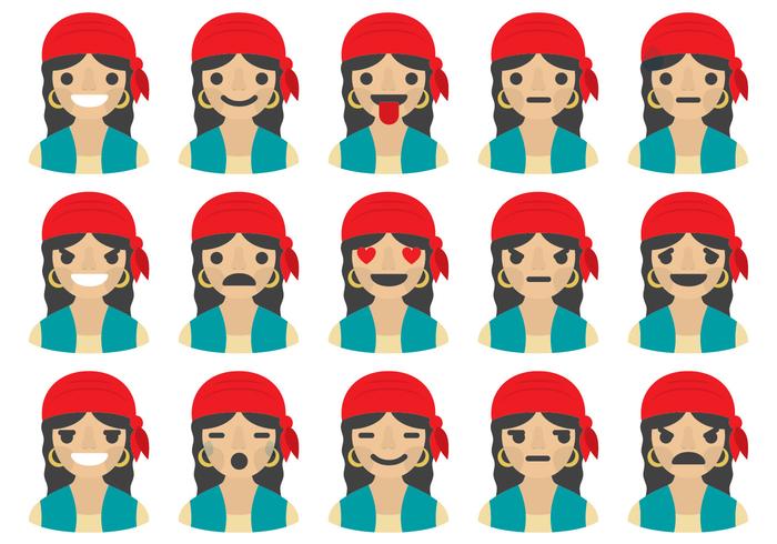 700x490 Gipsy Woman Emoticons