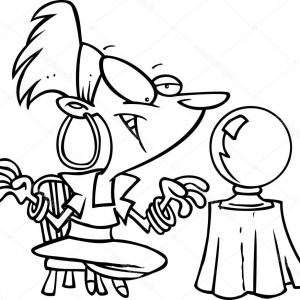 300x300 Gypsy Woman Vector Design Silhouette Illustration Shopatcloth