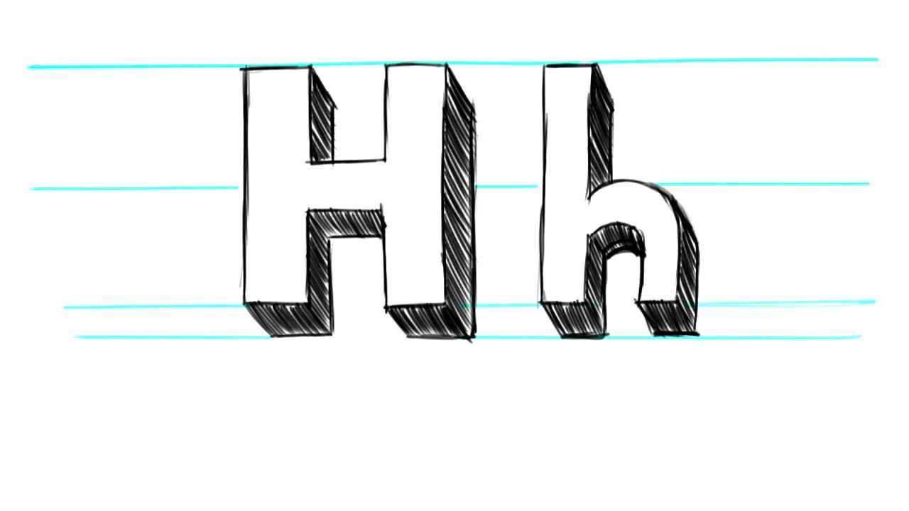 1280x720 How To Draw Letters H