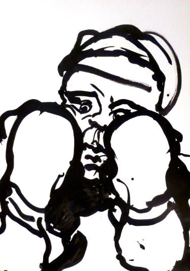 375x533 The Fear Of The Boxer Drawing