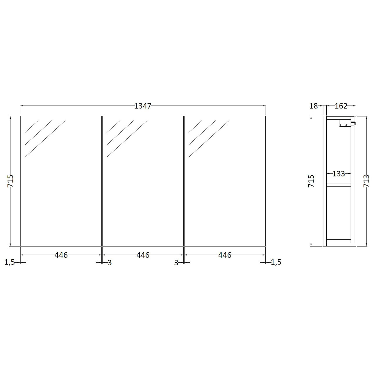 1280x1280 hudson reed hacienda black door mirror unit