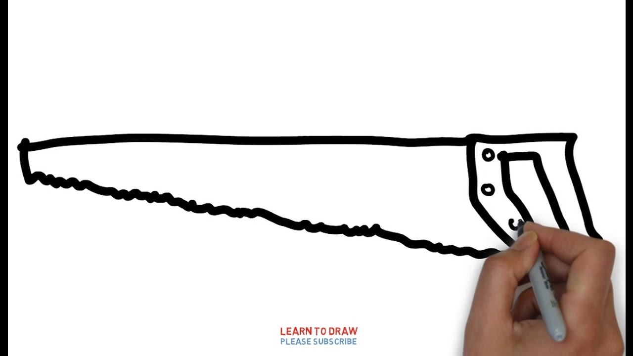 1280x720 Easy Step For Kids How To Draw A Saw