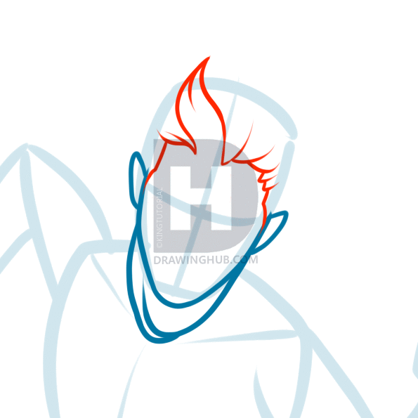 595x595 How To Draw Quicksilver, Avengers Step