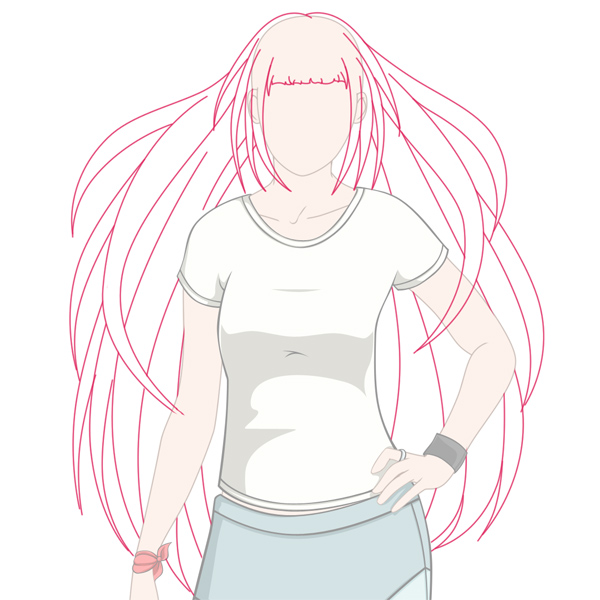 600x600 Create Big Gravity Defying Anime Styled Hair In Adobe Photoshop