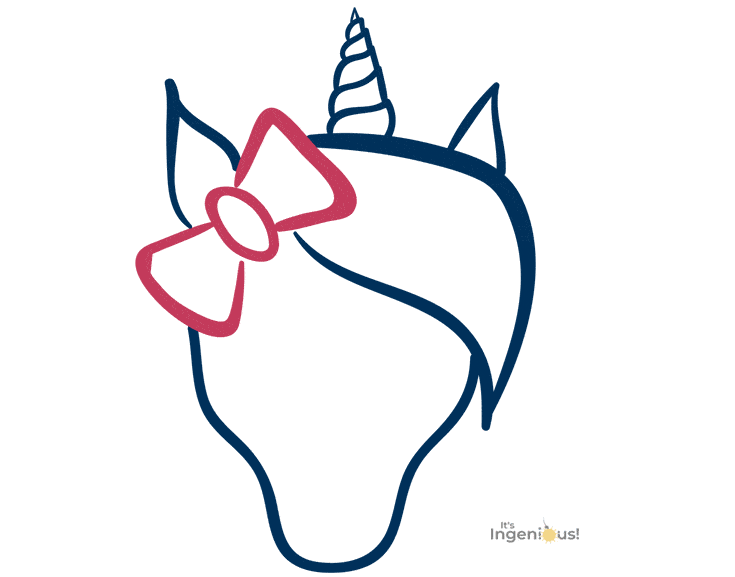 735x577 How To Draw A Unicorn Face For Kids It's Ingenious!