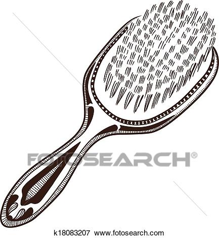 433x470 Hair Brush Clipart Black And White Clipart Station