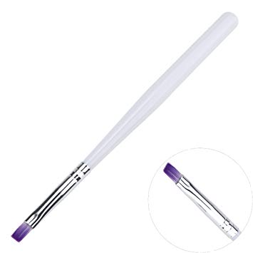 355x355 Pc Purple Hair With White Handle Nail Brushes