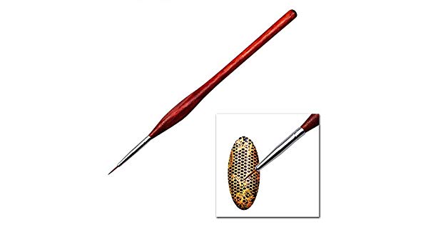600x350 Nail Art Red Wood Sable Hair Brush Fine Drawing