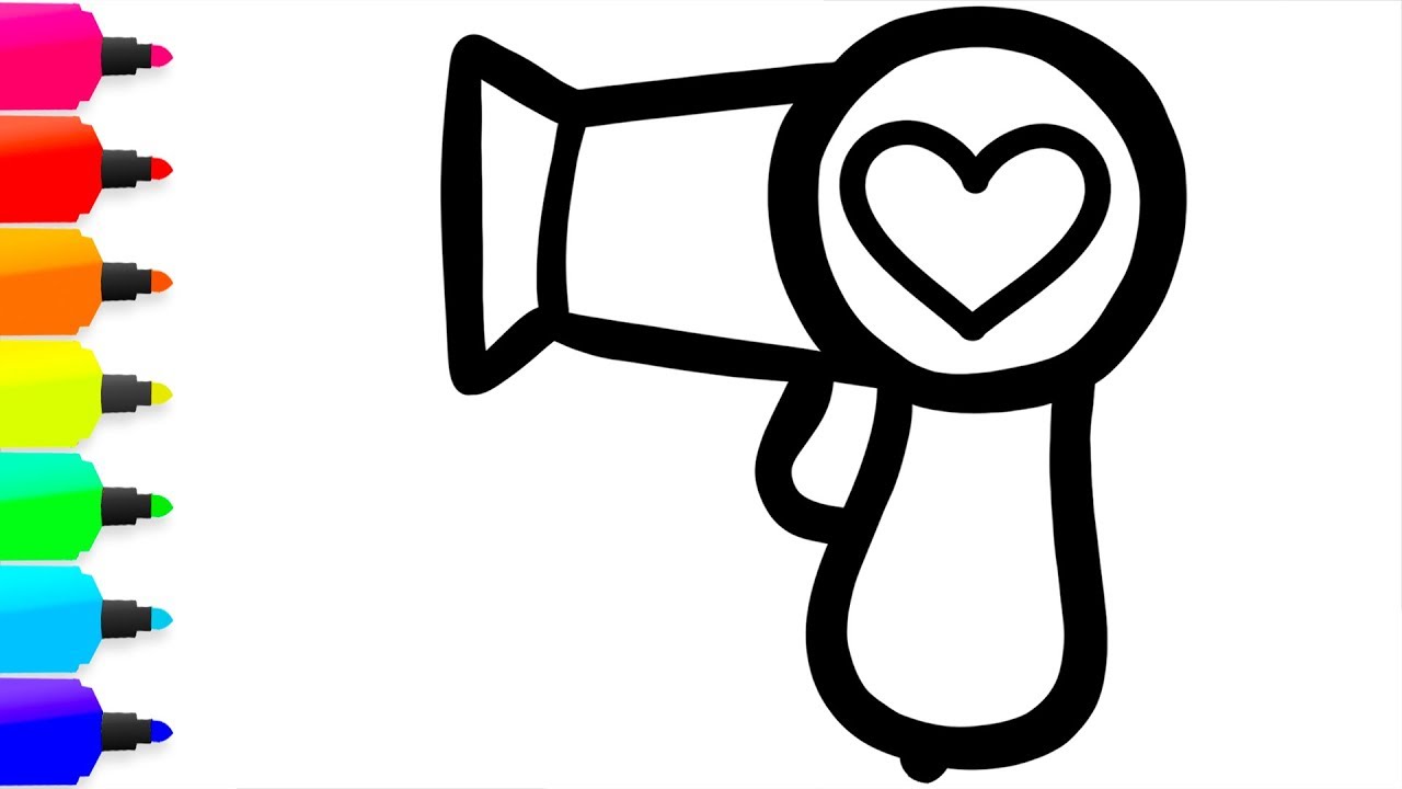 1280x720 Coloring Hair Accessories Painting For Toddlers And Drawing