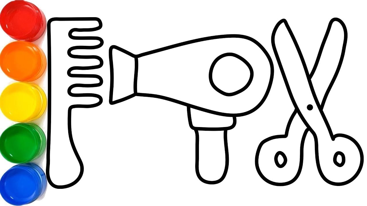 1280x720 Coloring And Drawing Hair Accessories For Kids