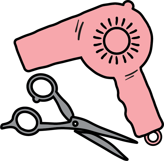647x633 Cosmetology Drawing Hair Styling Tool Transparent Png Clipart
