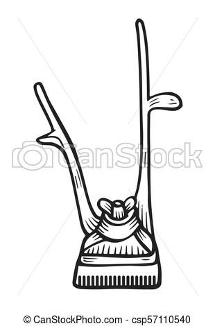 310x470 Hand Drawn Mechanical Hair Clipper Vector Illustration Isolated