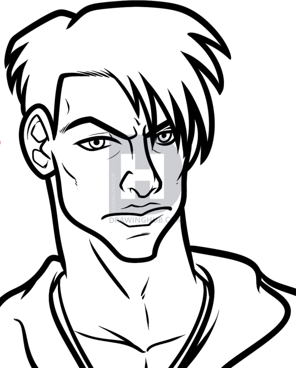 578x719 How To Draw Dante, Devil May Cry Dante, Step