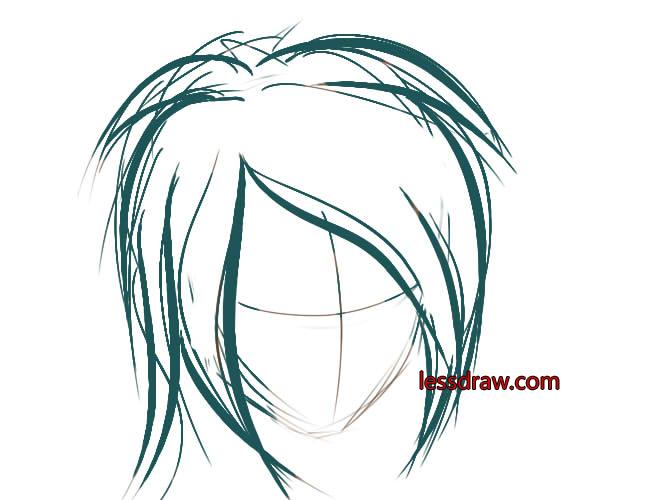 665x500 How To Draw Hair In Sai