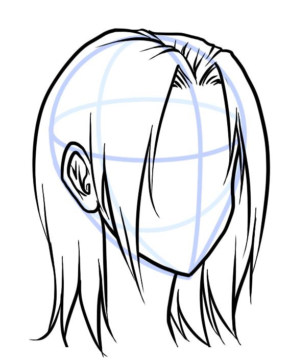 566x708 Quick Tutorial On How To Draw Different Hair Textures In Manga