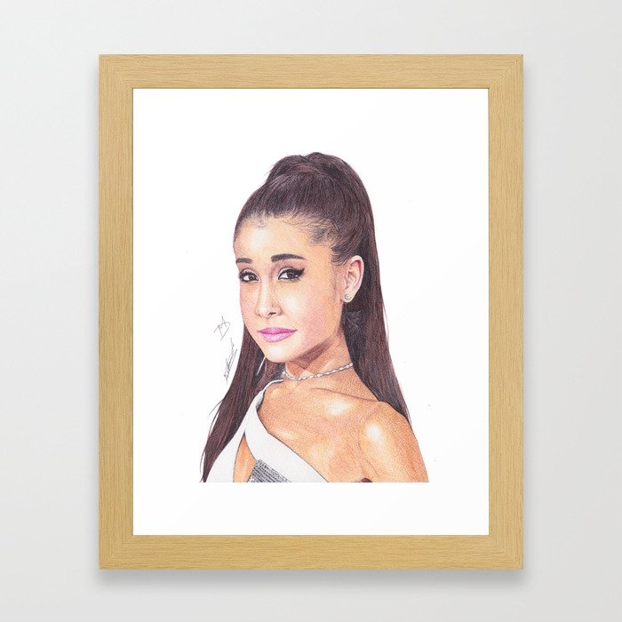 700x700 ag ballpoint pen drawing framed art print