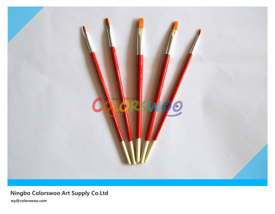 550x428 China Wooden Handle Nylon Hair Artist Brush In Pvc Bag