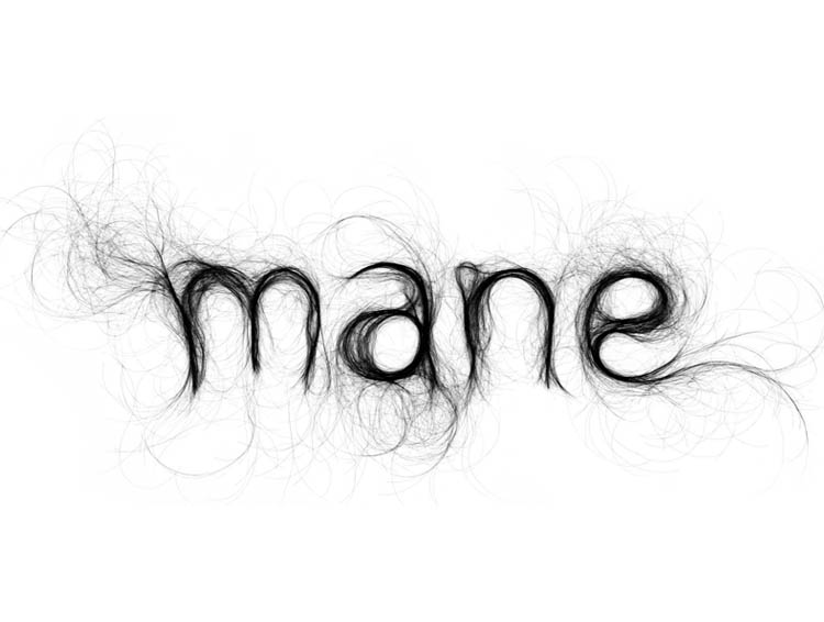 750x566 The Designer Monique Goossens Creates Typography Using Hair