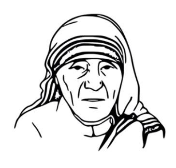 364x346 How To Draw Mother Teresa Face Pencil Drawing Step