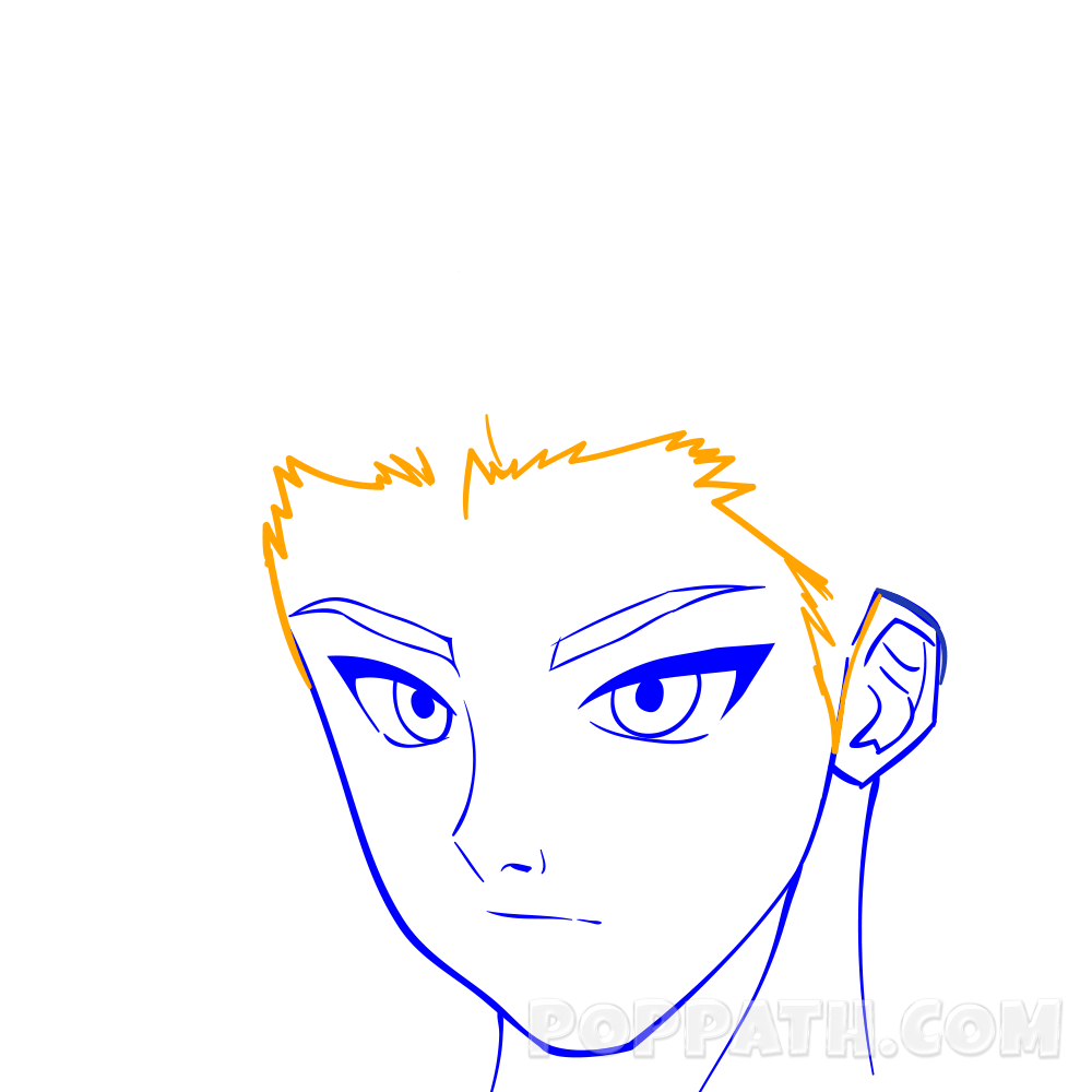 1000x1000 How To Draw A Young Man Pop Path