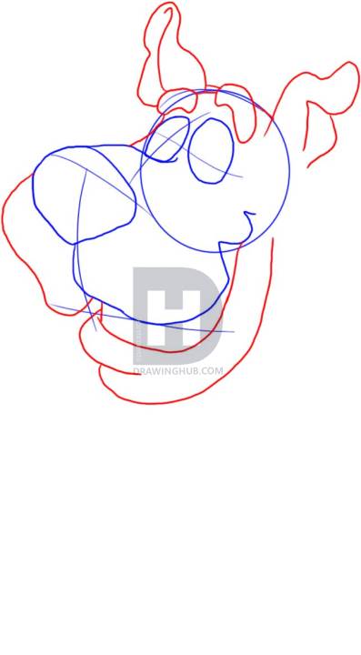 397x720 Easy To Draw Scooby Doo Head, Step