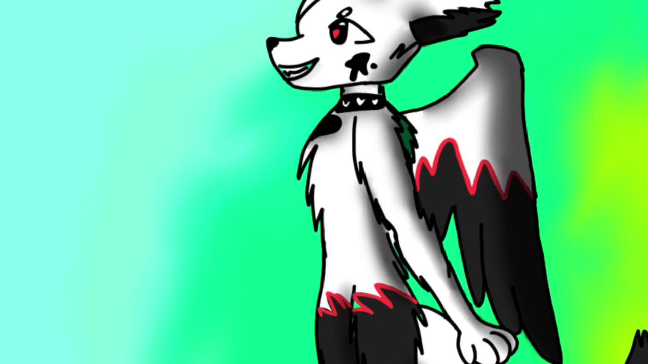1280x720 Drawing Starlight The Half Demon Thunder And Angel Wolf