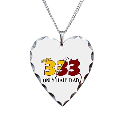 500x500 Necklace Heart Charm Only Half Bad Angel Halo Devil