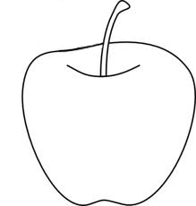 Half Apple Drawing